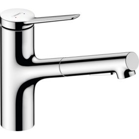 Mitigeur de cuisine avec douchette extractible chromé Hansgrohe Zesis M33 H. 219mm