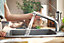 Mitigeur de cuisine avec douchette extractible chromé Hansgrohe Zesis M33 H. 219mm