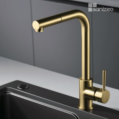 Mitigeur de Cuisine avec Douchette MALTA Or Brossé - GCE006/OC IMEX PRODUCTS