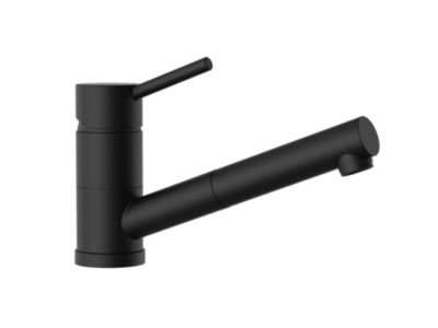 Mitigeur de cuisine avec douchette noir Essebagno Tubic