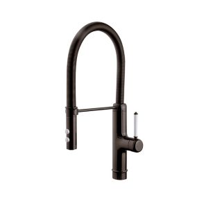 Robinet cuisine 4 voies noir mat bec pivotant 360° - pour les filtres à eau  VZFC271322 - Conforama