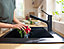 Mitigeur de cuisine avec douchette noir mat Hansgrohe Zesis M33 H. 219mm