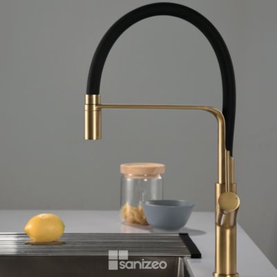 Mitigeur de Cuisine avec Douchette SENA Or Brossé - GCE022/OC IMEX PRODUCTS