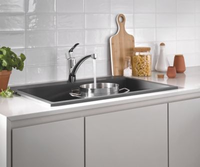 Mitigeur de cuisine bec bas Start Grohe chromé
