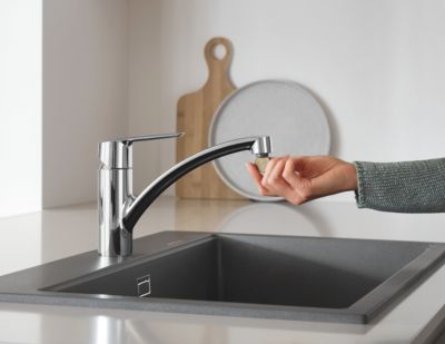 Mitigeur de cuisine bec bas Start Grohe chromé