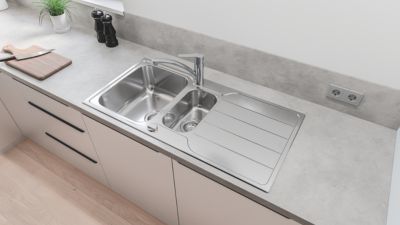 Mitigeur de cuisine bec bas Start Grohe chromé
