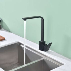 Mitigeur de cuisine bec haut SKY BATH noir mat PVD Inox S304 série CROSS