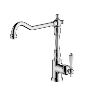 Mitigeur de cuisine Belmore en laiton couleur argenté H.29,6 cm