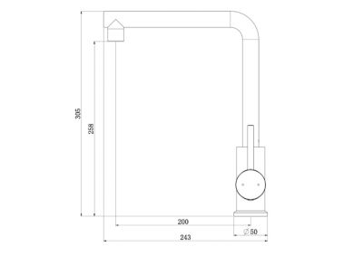 Mitigeur de cuisine blanc Essebagno Pure II