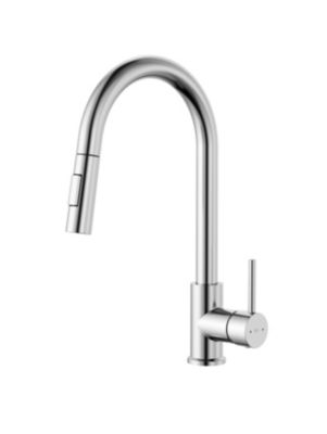 Mitigeur de cuisine chromé avec douchette Essebagno Milo