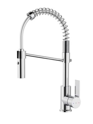 Mitigeur de cuisine chromé avec douchette Essebagno Mini Hotto