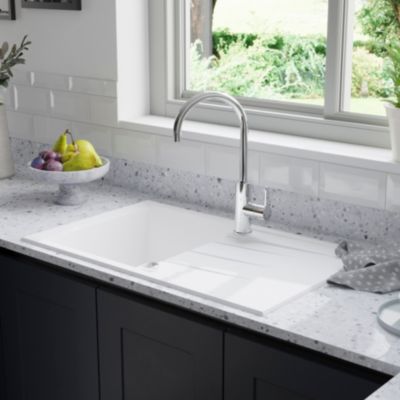 Mitigeur de cuisine chromé GoodHome Zanthe