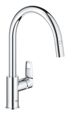 Mitigeur de cuisine chromé Grohe Quickfix Start Cumbria