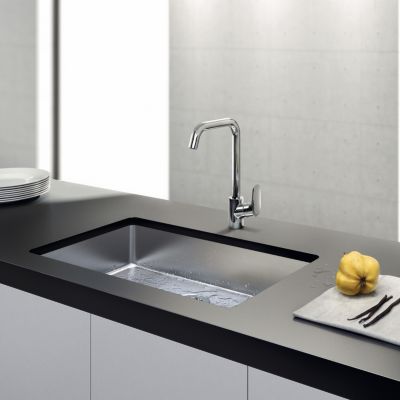 Mitigeur de cuisine chromé Hansgrohe Ecos L