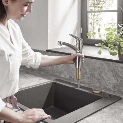 Mitigeur de cuisine chromé Hansgrohe Mysport M Ø51 x P.22 x H.23,2 cm