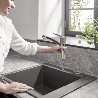Mitigeur de cuisine chromé Hansgrohe MySport S