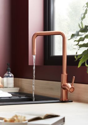 Mitigeur de cuisine cuivre GoodHome Kamut