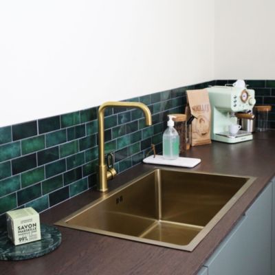 Mitigeur de cuisine doré Essebagno Baltic
