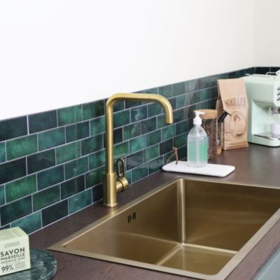 Mitigeur de cuisine doré Essebagno Baltic