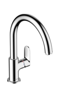 Mitigeur de cuisine effet chromé Hansgrohe Vernis Blend M35 H. 23,5 cm