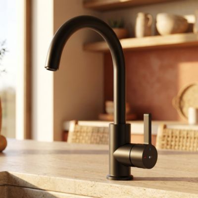 Mitigeur de cuisine en laiton noir Essebagno Milo