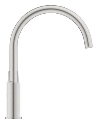 Mitigeur de cuisine Grohe Quickfix Cumbria inox brossé