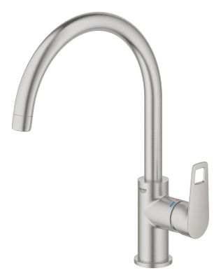 Mitigeur de cuisine Grohe Quickfix Cumbria inox brossé