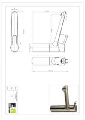 Mitigeur de cuisine inox Essebagno Sool