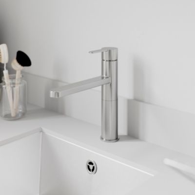 Mitigeur de cuisine inox GoodHome Phoran