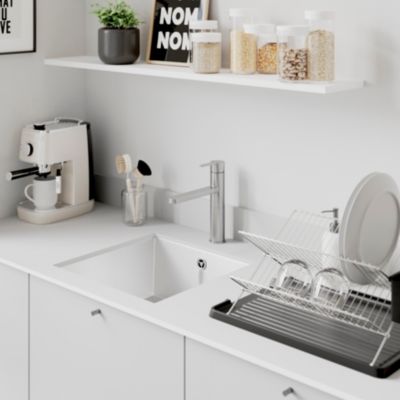Mitigeur de cuisine inox GoodHome Phoran