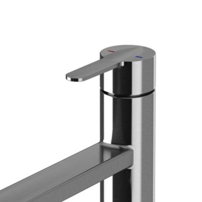 Mitigeur de cuisine inox GoodHome Phoran