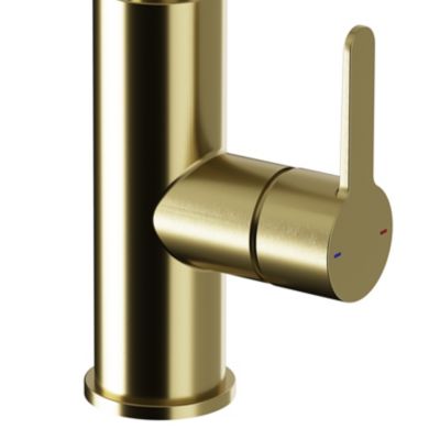 Mitigeur de cuisine laiton doré brossé GoodHome Zanthe