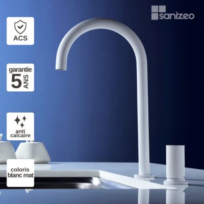 Mitigeur de Cuisine MANACOR Blanc Mat - GCM001/BL IMEX PRODUCTS