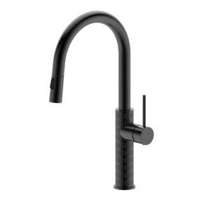 Mitigeur de cuisine noir avec douchette Essebagno Architek