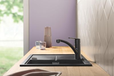 Mitigeur de cuisine noir Grohe Start