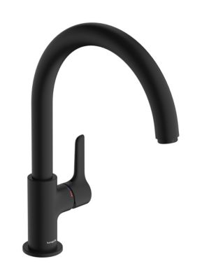 Mitigeur de cuisine noir Hansgrohe Waterforms