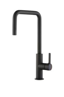 Mitigeur de cuisine noir mat GoodHome Kamut