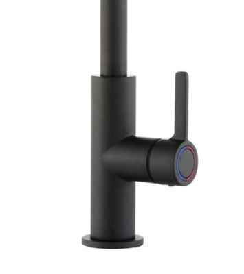 Mitigeur de cuisine noir mat GoodHome Kamut