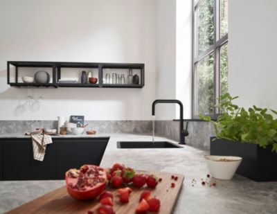 Mitigeur de cuisine noir mat Hansgrohe Talis M54 H. 339