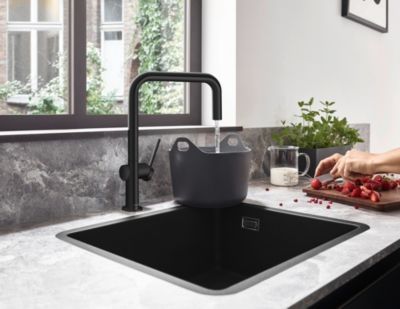 Mitigeur de cuisine noir mat Hansgrohe Talis M54 H. 339