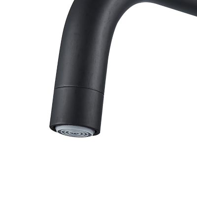Mitigeur de cuisine rabattable noir mat GoodHome Deltana