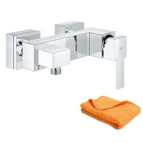 Mitigeur de douche mécanique  GROHE Sail Cube chromé + chiffonnette