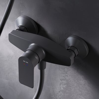 Mitigeur de douche mécanique Robinet de douche Noir, Flash FNA20022 AM.PM