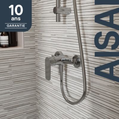 Mitigeur de douche mécanique, chrome, NF, GoodHome Aisai