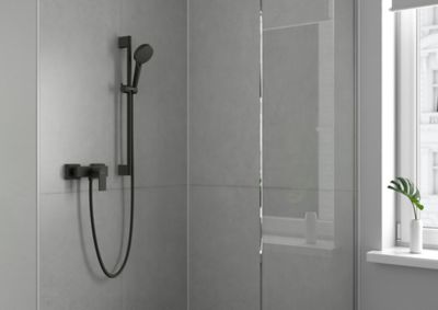 Mitigeur de douche mécanique hansgrohe Vernis Shape noir mat