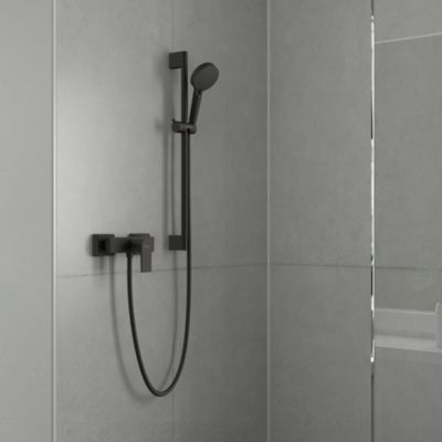 Mitigeur de douche mécanique hansgrohe Vernis Shape noir mat