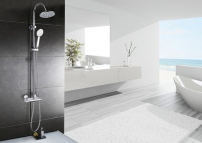 Mitigeur de douche thermostatique chromé Edouard Rousseau Breva