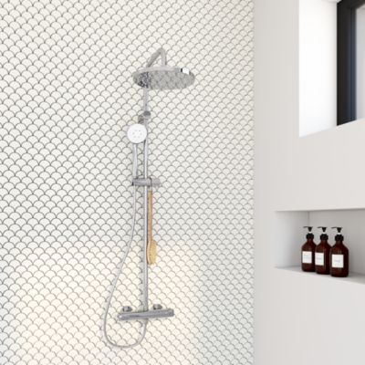 Mitigeur de douche thermostatique chromé Edouard Rousseau Breva