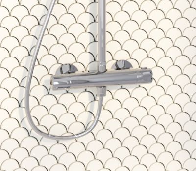 Mitigeur de douche thermostatique chromé Edouard Rousseau Breva