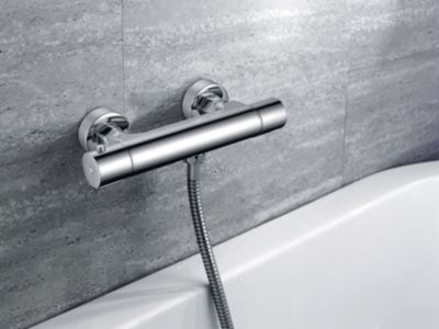 Mitigeur de douche thermostatique chromé Edouard Rousseau Garance